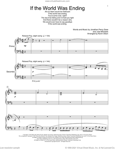 If The World Was Ending (feat. Julia Michaels) (arr. Kevin Olson)