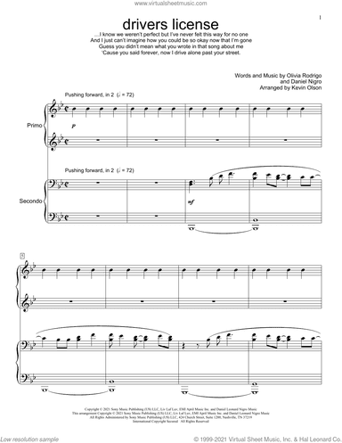 drivers license (arr. Kevin Olson)
