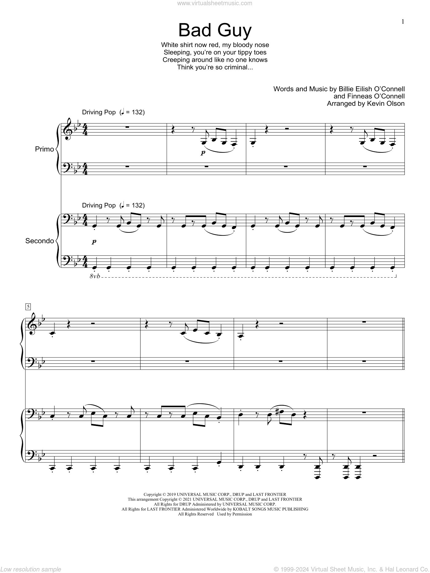 bad guy (arr. Kevin Olson)