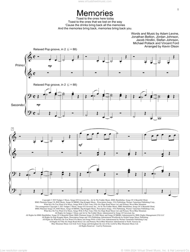 Memories (arr. Kevin Olson)