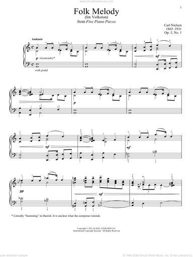 Folk Melody (Im Volkston)