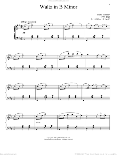 Waltz In B Minor, Op. 18, No. 6