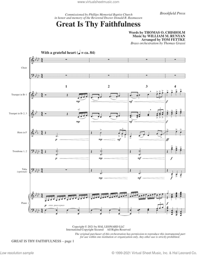 Great Is Thy Faithfulness (arr. Tom Fettke)