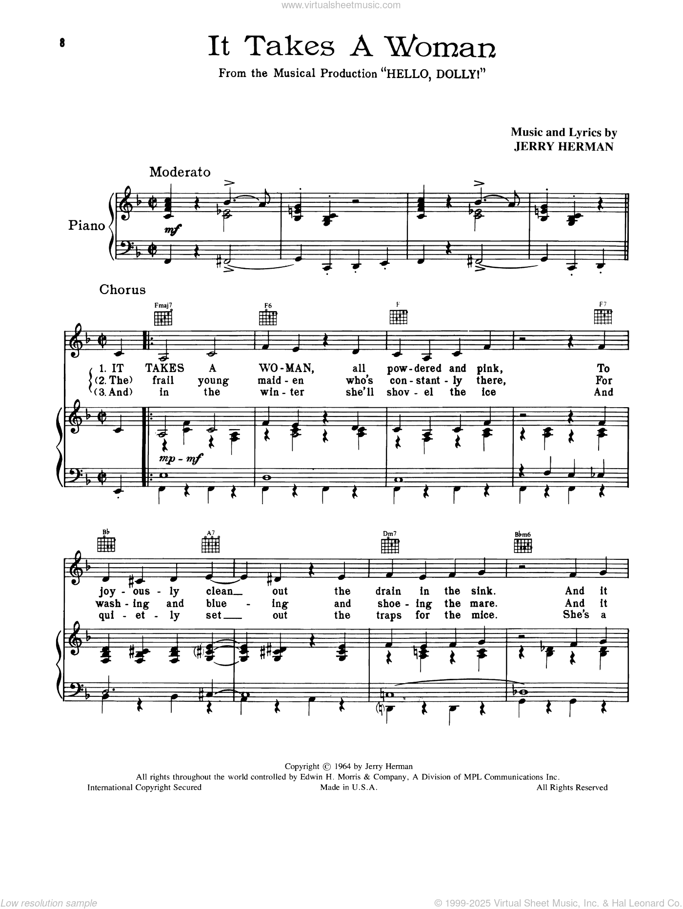 It Takes A Woman (from Hello, Dolly!)