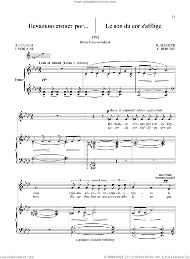 20 Songs Vol. 2: Le son du cor s'afflige from Trois melodies