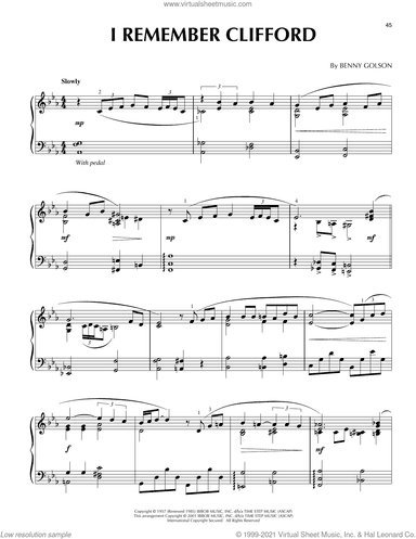 I Remember Clifford (arr. Brent Edstrom)