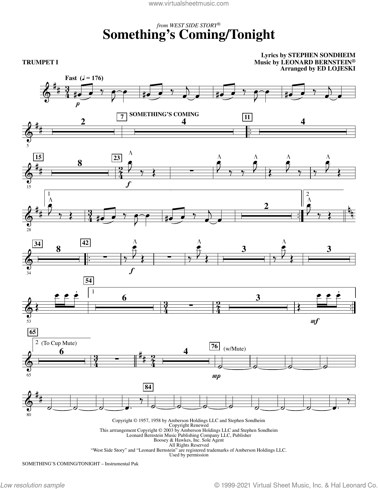 Something's Coming/Tonight (from West Side Story) (arr. Ed Lojeski)