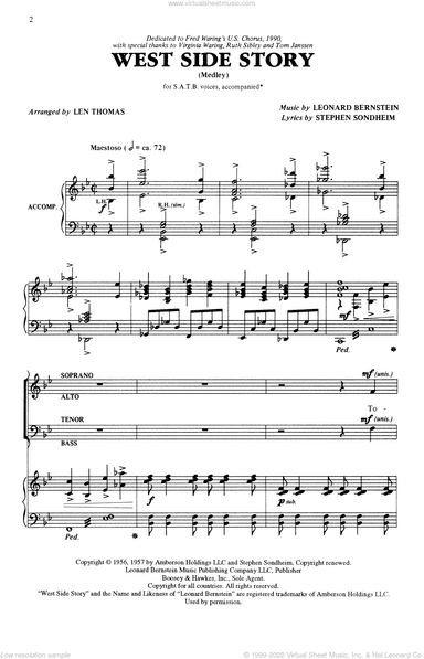 Choral Medley from West Side Story (arr. Len Thomas)