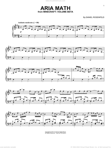 Aria Math (from Minecraft), (intermediate)