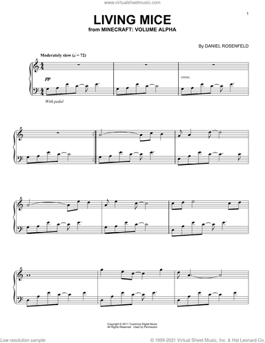 Living Mice (from Minecraft), (intermediate)