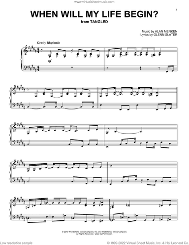 When Will My Life Begin? (from Tangled), (intermediate)
