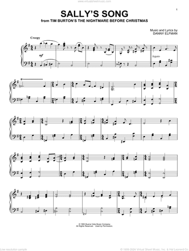 Sally's Song (from The Nightmare Before Christmas)