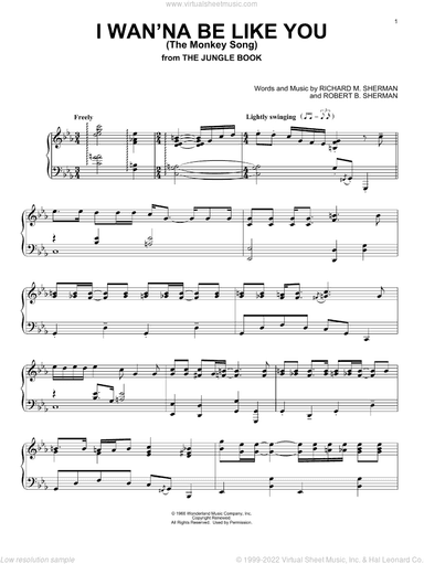 I Wan'na Be Like You (The Monkey Song) (from The Jungle Book)