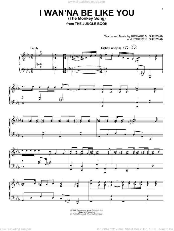 I Wan'na Be Like You (The Monkey Song) (from The Jungle Book)
