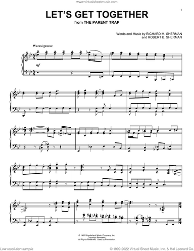 Let's Get Together (from The Parent Trap)