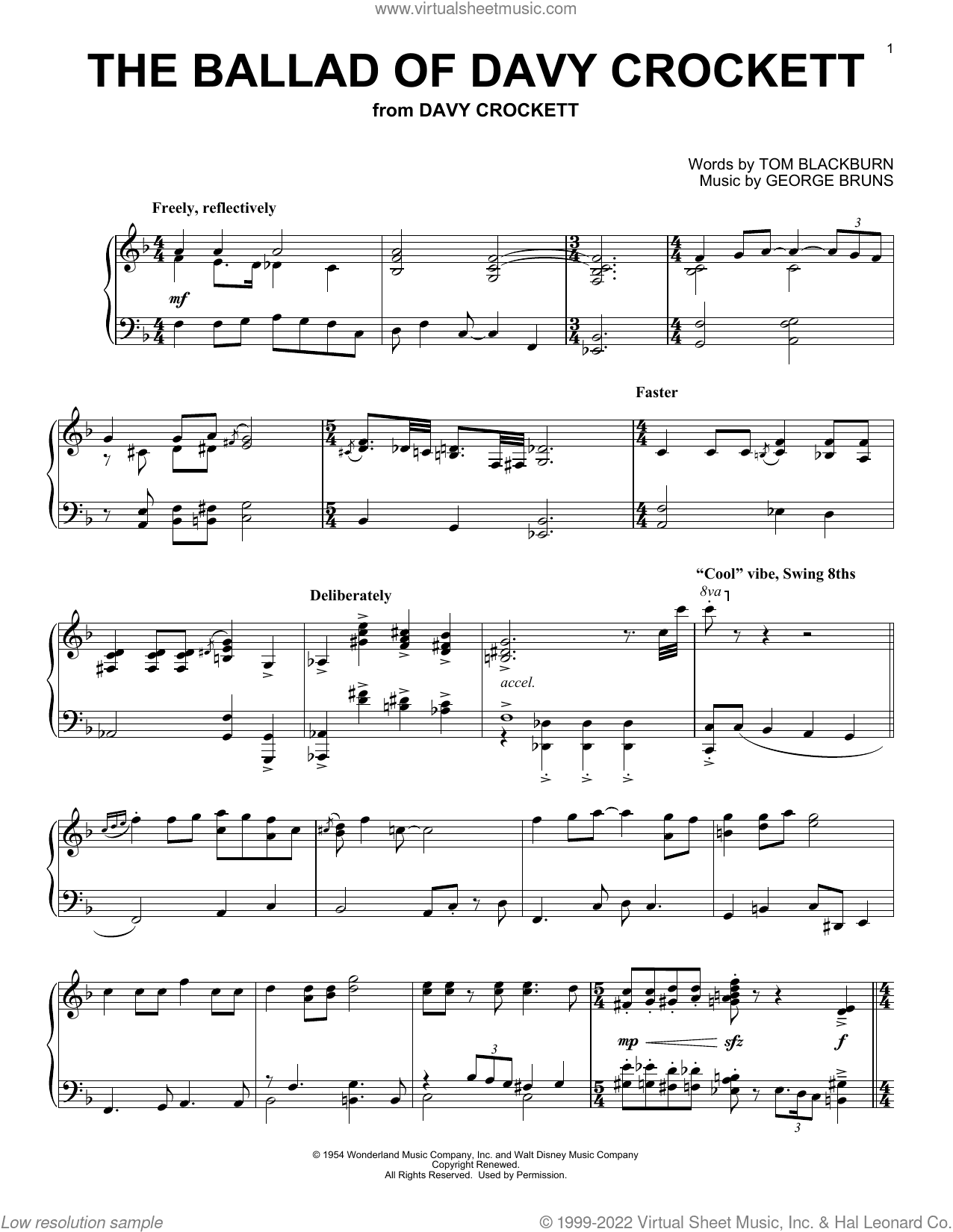 The Ballad Of Davy Crockett (from Davy Crockett)