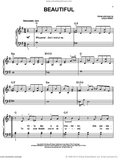 Beautiful, (easy)