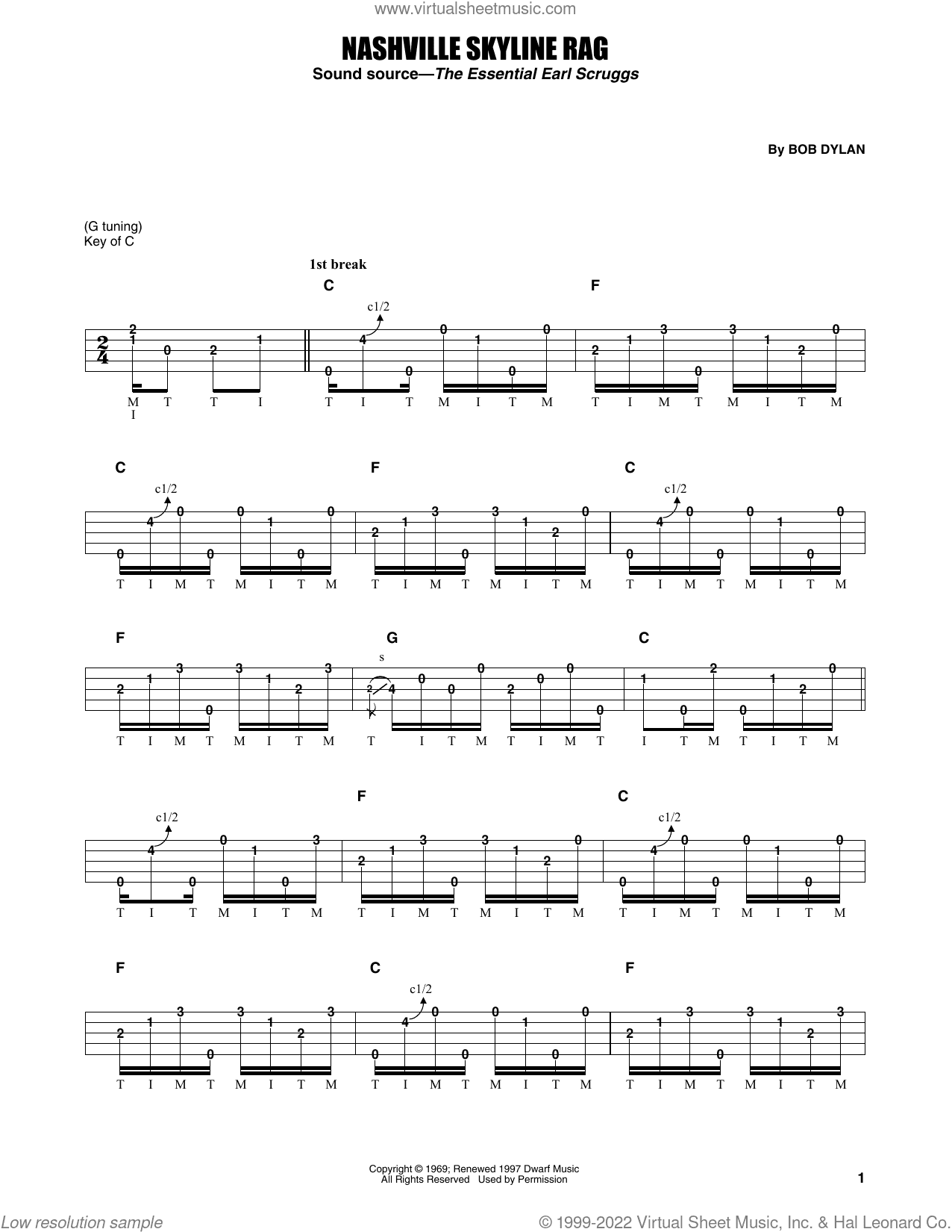 Nashville Skyline Rag