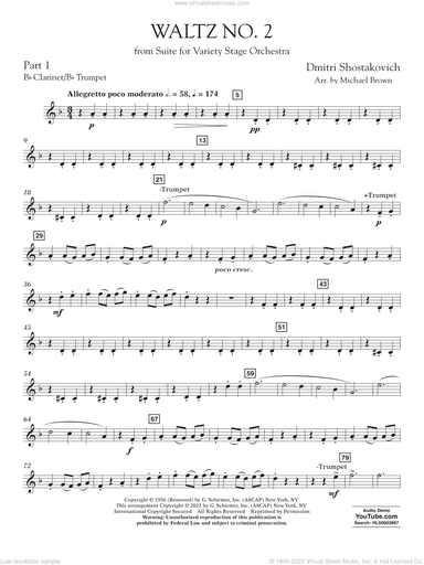 Waltz No. 2 (from Suite for Variety Stage Orchestra) (arr. Brown)