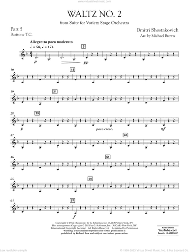 Waltz No. 2 (from Suite for Variety Stage Orchestra) (arr. Brown)