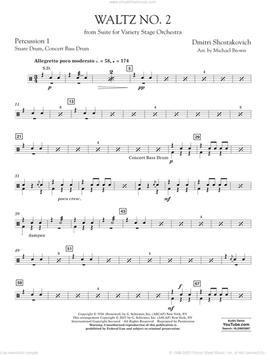 Waltz No. 2 (from Suite for Variety Stage Orchestra) (arr. Brown)