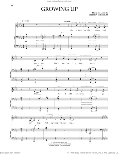 Growing Up (from Merrily We Roll Along)