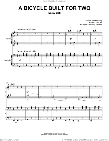 A Bicycle Built For Two (Daisy Bell) (arr. Phillip Keveren)