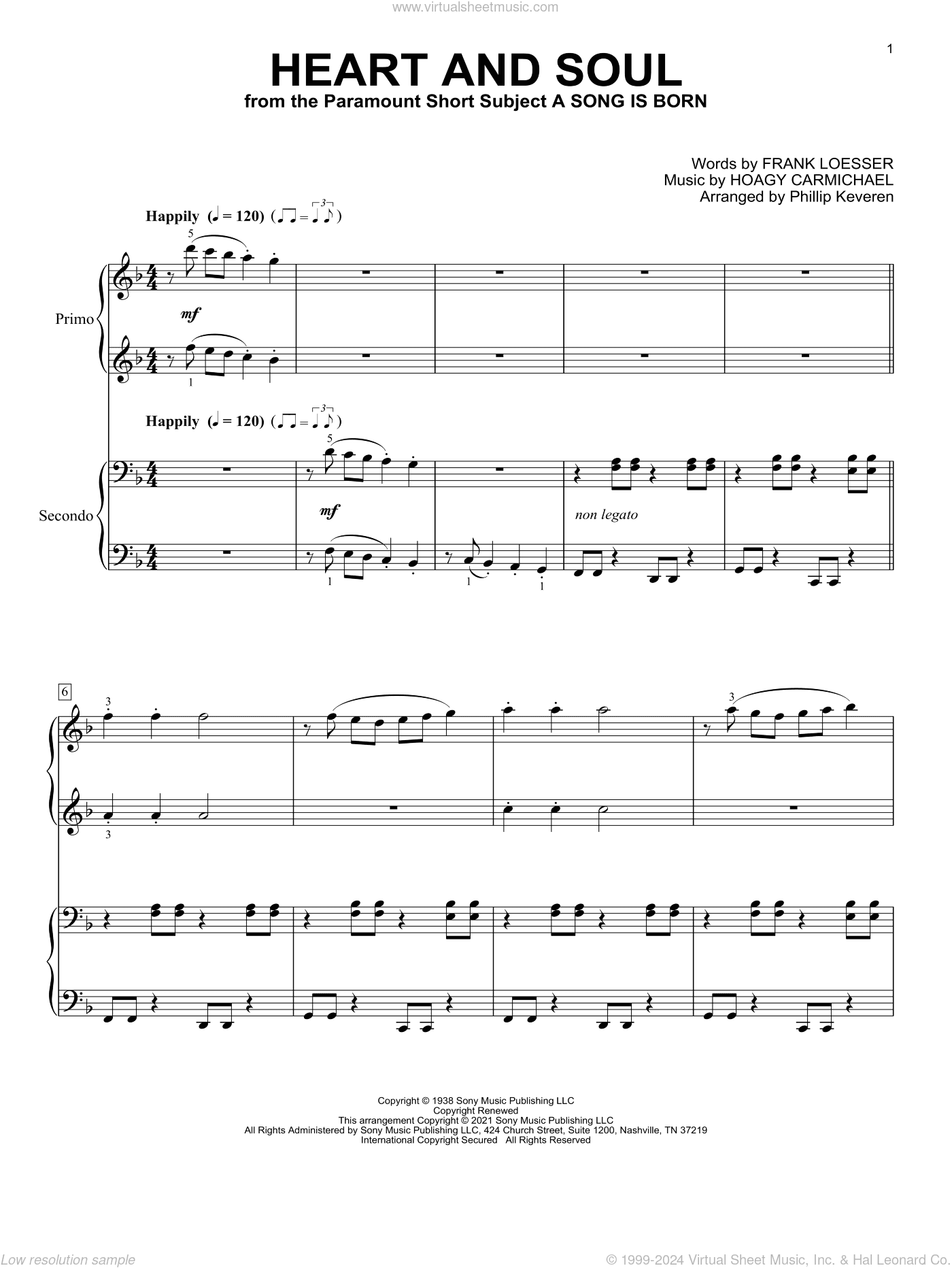 Heart And Soul (arr. Phillip Keveren)