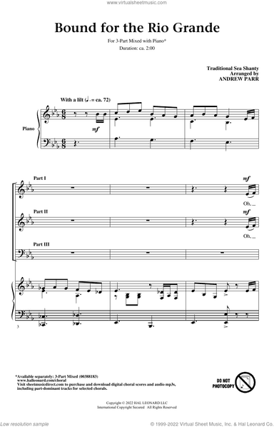 Bound For The Rio Grande (arr. Andrew Parr)