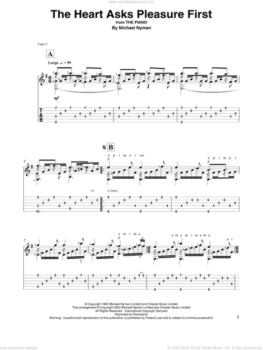 The Heart Asks Pleasure First (from The Piano) (arr. David Jaggs)