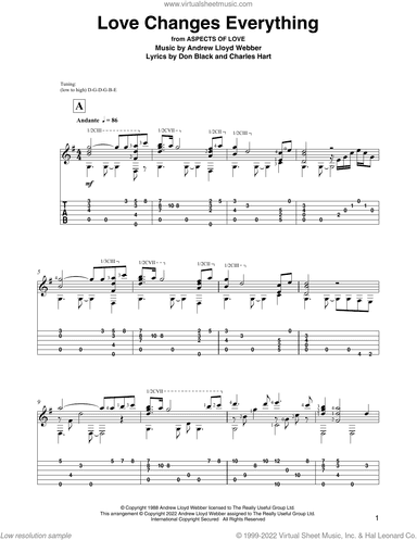 Love Changes Everything (from Aspects Of Love) (arr. David Jaggs)