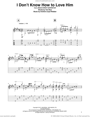 I Don't Know How To Love Him (from Jesus Christ Superstar) (arr. David Jaggs)