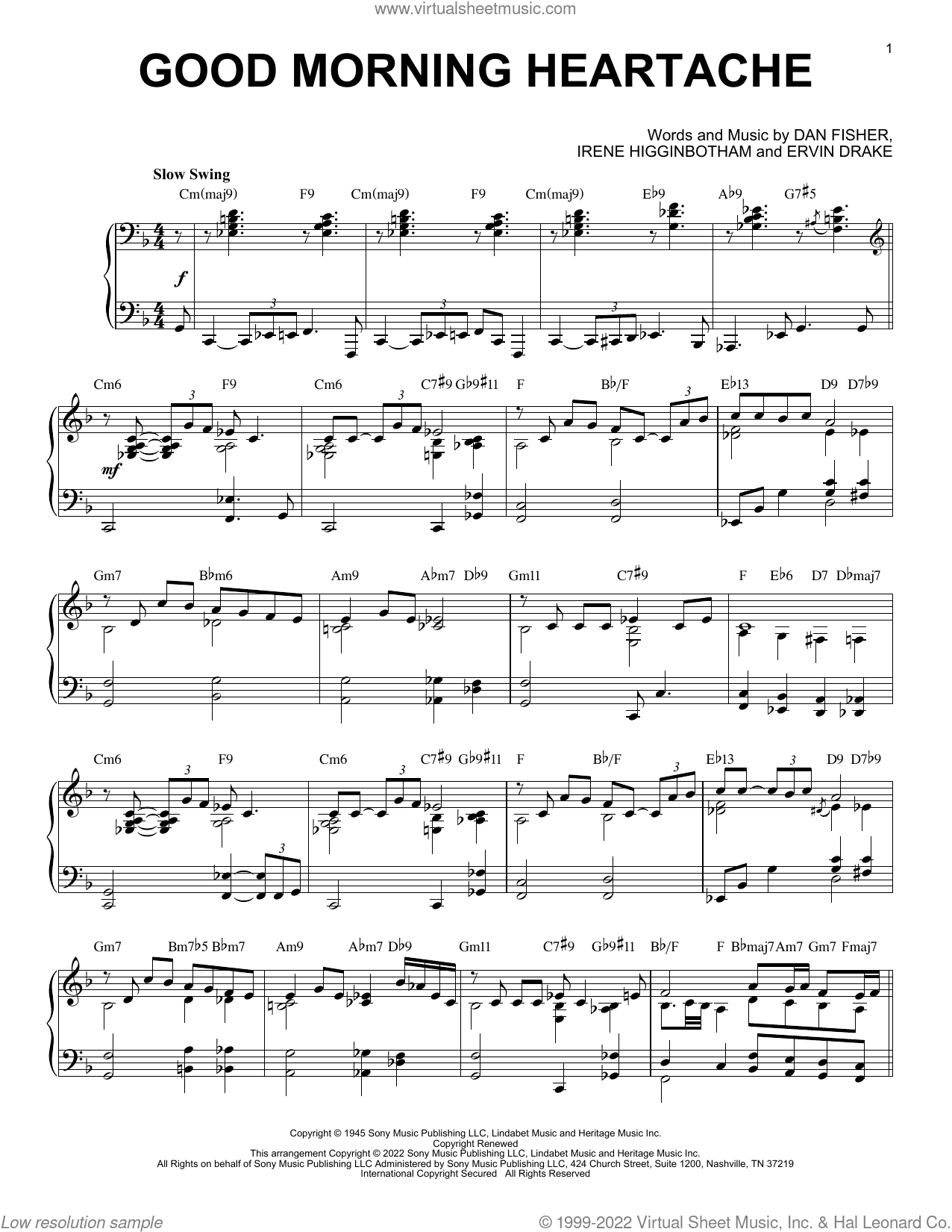 Good Morning Heartache [Jazz version] (arr. Brent Edstrom)