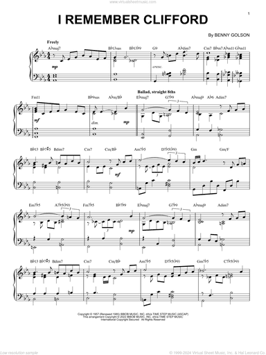 I Remember Clifford [Jazz version] (arr. Brent Edstrom)