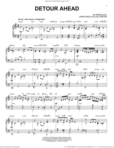 Detour Ahead [Jazz version] (arr. Brent Edstrom)