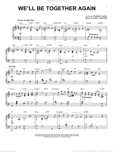 We'll Be Together Again [Jazz version] (arr. Brent Edstrom)