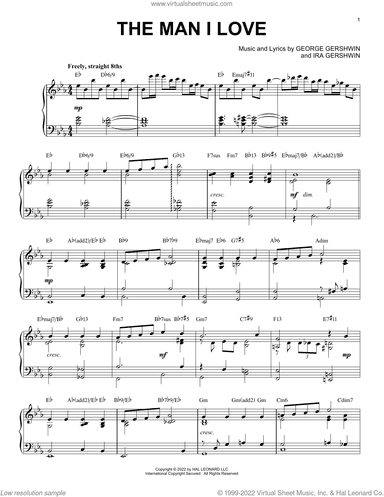 The Man I Love [Jazz version] (from Lady Be Good) (arr. Brent Edstrom)