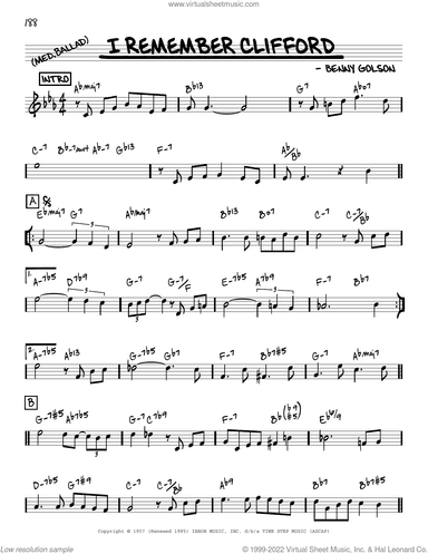 I Remember Clifford [Reharmonized version] (arr. Jack Grassel)
