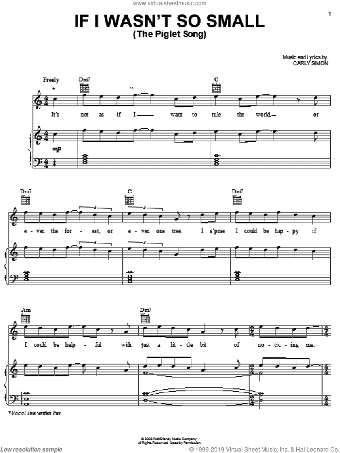 If I Wasn't So Small (The Piglet Song)