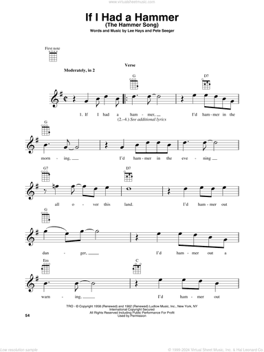 If I Had A Hammer (The Hammer Song)