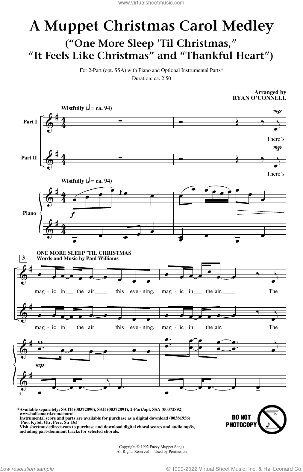 Muppet Christmas Carol Medley (from The Muppet Christmas Carol)