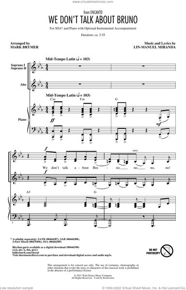 We Don't Talk About Bruno (from Encanto) (arr. Mark Brymer)