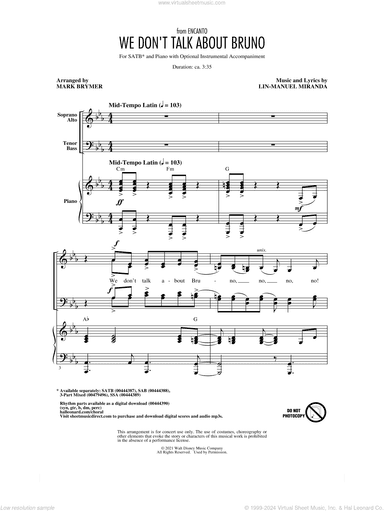 We Don't Talk About Bruno (from Encanto) (arr. Mark Brymer)