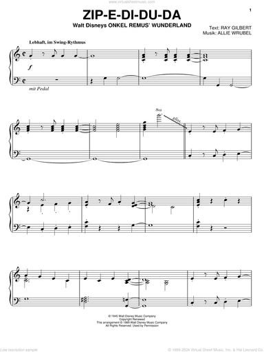 Zip-A-Dee-Doo-Dah (from Song Of The South)