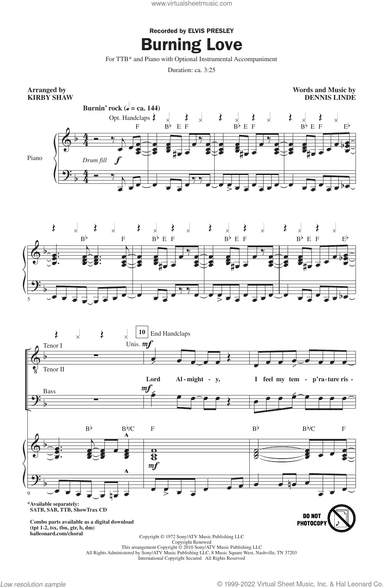Burning Love (arr. Kirby Shaw)