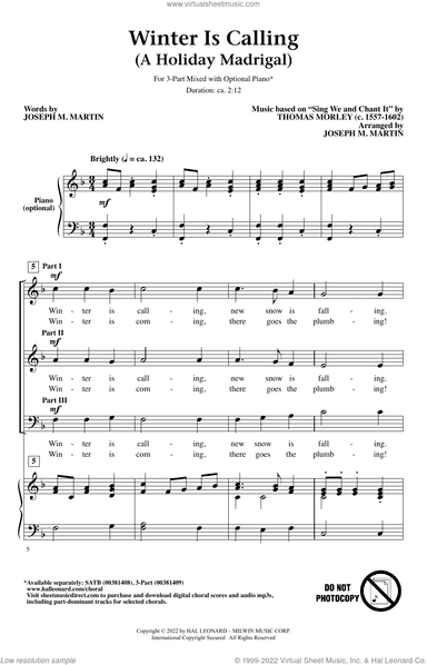 Winter Is Calling (A Holiday Madrigal)