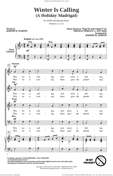 Winter Is Calling (A Holiday Madrigal)