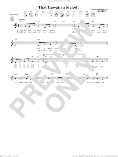 That Hawaiian Melody (from The Daily Ukulele)