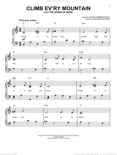 Climb Ev'ry Mountain (from The Sound of Music)