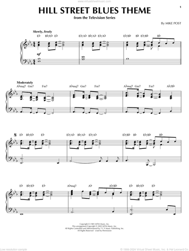 Hill Street Blues Theme, (intermediate)